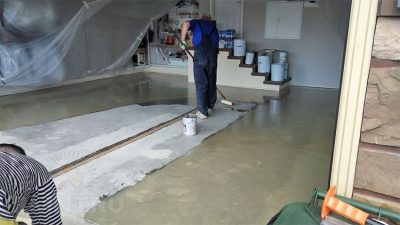Как зажелезнить бетонный пол в гараже?