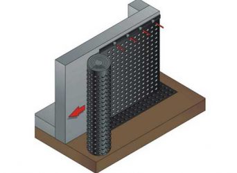 Монтаж гидроизоляции стен фундаментов