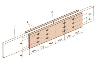Сращивание балок перекрытия по длине